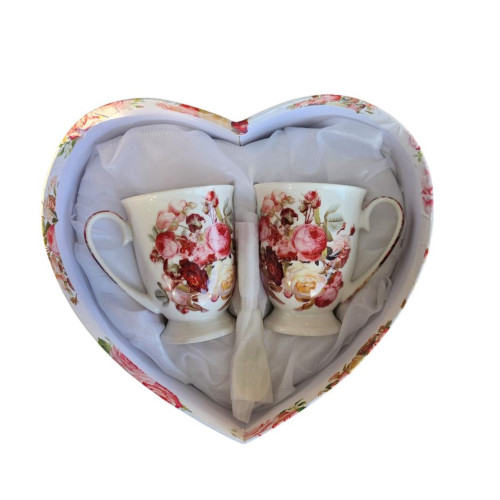 Hrnečky se lžičkami, 2ks