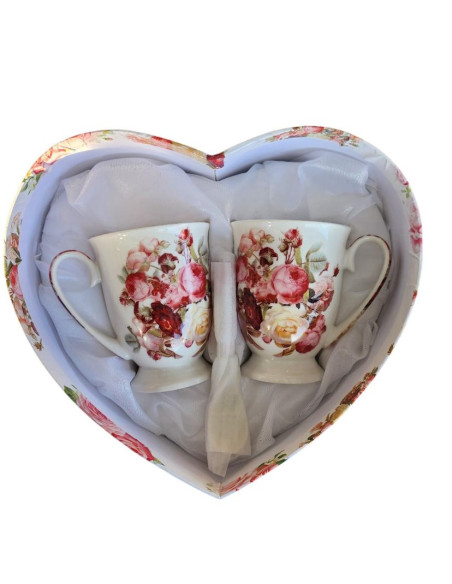 Hrnečky se lžičkami, 2ks