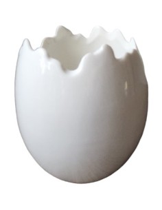 Skořápka porcelán 11cm bílá