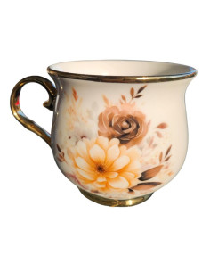 Keramický hrnek s květinami, 420ml 2