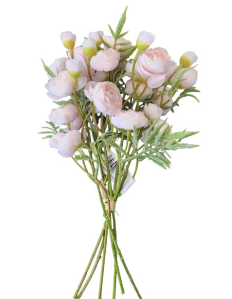 Ranunculus-umělá kytice,drobné květy,růžový