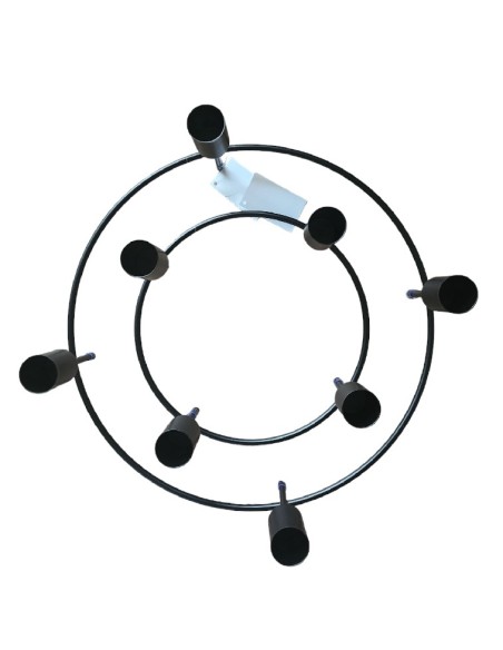 Adventní svícen kov pr.19,5cm černá